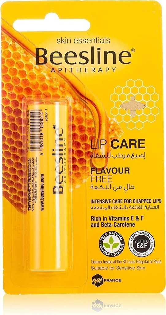 Beesline Lip Care Flavour Free 4 g