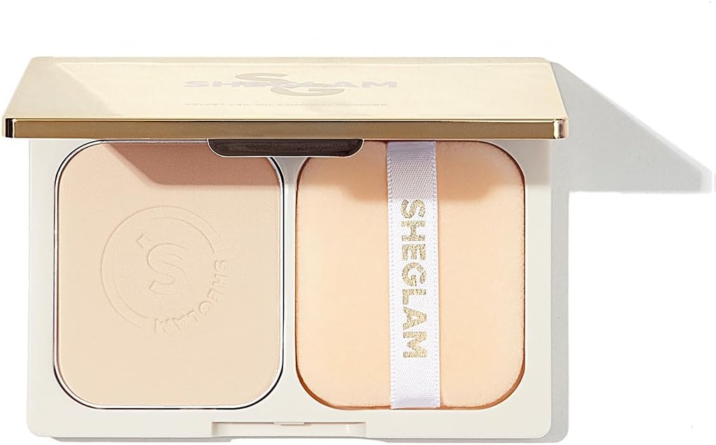 SHEGLAM velvet veil oil control powder nude pink 