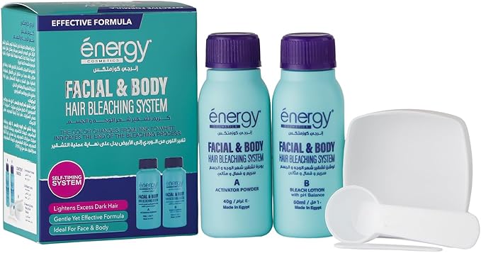 energy Facial & Body Hair Bleaching System Kit