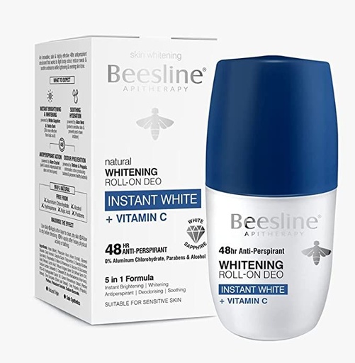 Beesline Whitening Roll-on Instant White + Vitamin C 50ml