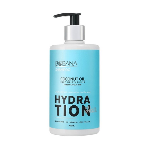 Bobana Hydration Shampoo Coconut Oil For Dry & Frizzy Hair 400 Ml