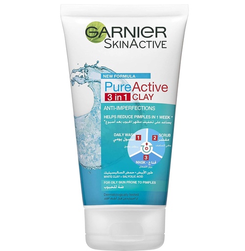 Garnier Skin Active Pure Active 3in1 Face Wash 50 Ml