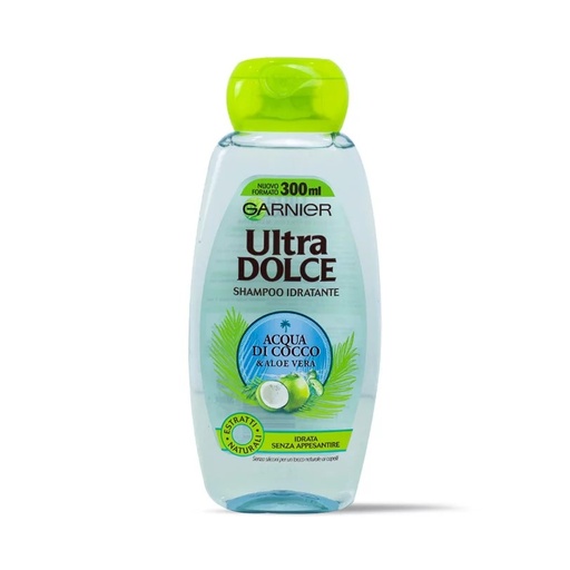 Garnier Ultra Dolce Moisturizing Shampoo Coconut Water & Aloe Vera 300 Ml