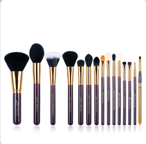 Jessup Essential Brushes Set 15 PCS T095 Purple/Gold