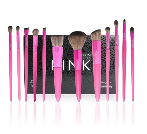 Pink 12 Brushes Set