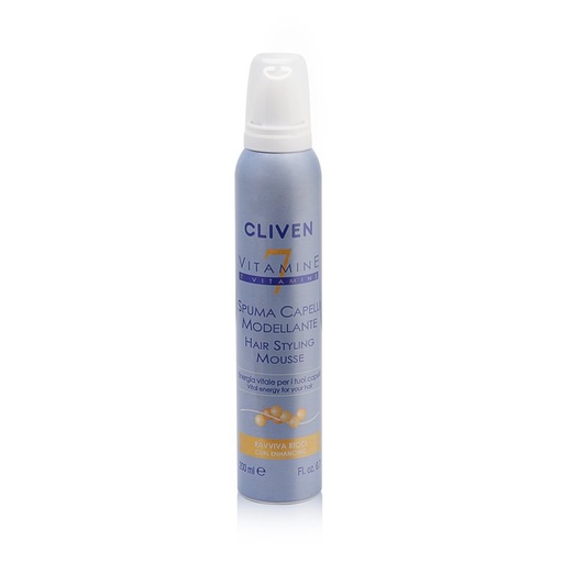 Cliven 7 Vitamins Hair Styling Mousse Curl Enhancing 200 Ml