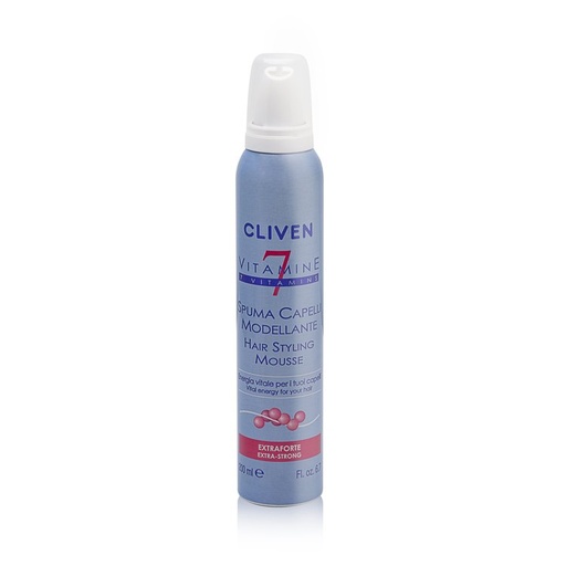 Cliven 7 Vitamins Hair Styling Mousse Extra Strong 200 Ml