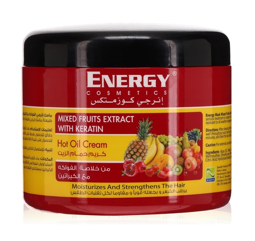 Energy Mixed Fruits Extract With Keratin Hot Oil Cream 500 Ml