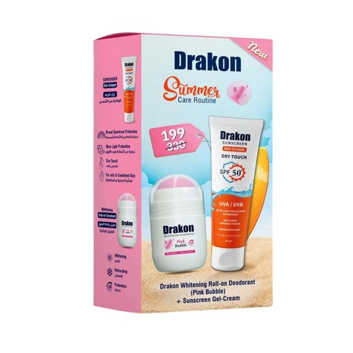 Drakon Summer Care Routine Sunscreen Gel + Roll On 