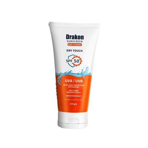 Drakon Sunscreen Gel Cream Dry Touch SPF 50 UVA/UVB 150 gm