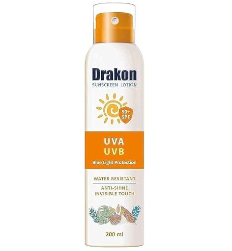 Drakon Sunscreen Lotion Invisible Touch SPF 50 UVA/UVB 200 Ml