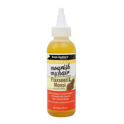 Aunt Jackie's Nourish My Hair Flaxseed & Monoi Hair Oil 118 Ml