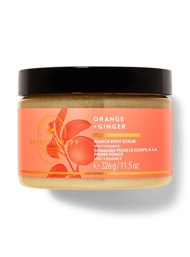 BBW Aroma Therapy Orange + Ginger Pumice Body Scrub 326g