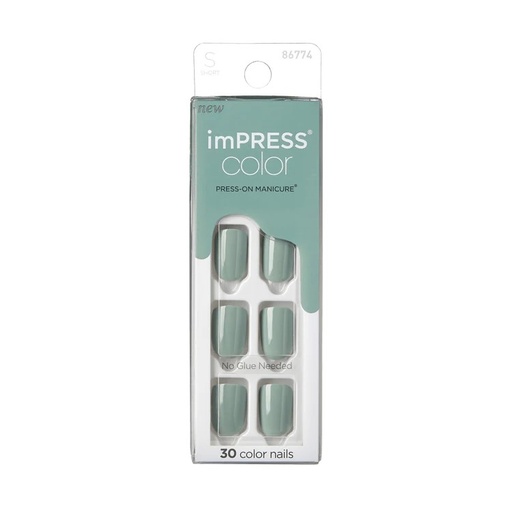 Impress Color Nails Short 34 Going Green