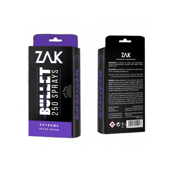 ZAK Bullet Extreme Eau De Parfum 25 Ml