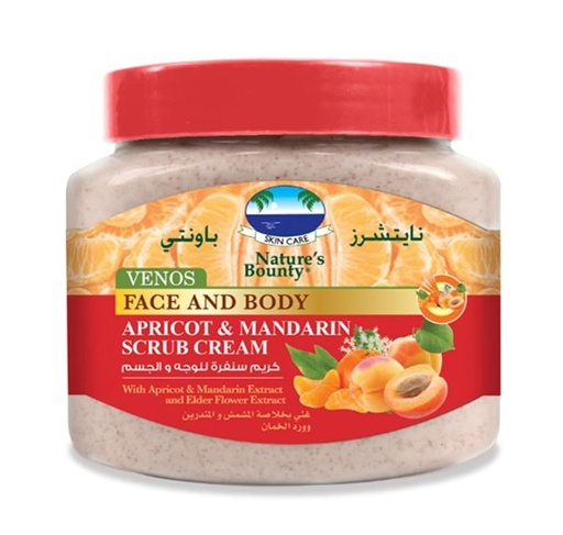 Nature's Bounty Apricot & Mandarin Scrub With Elder Flower 600 Ml