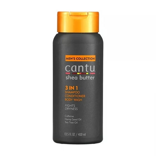 Cantu Men's Collection 3in1 Shampoo Conditioner Body Wash 400 Ml