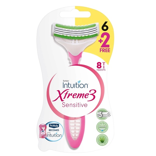 Schick Intuition Xtreme3 Sensitive Shaving 6+2