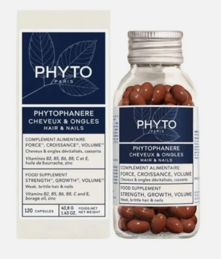 PHYTO PHANER hair and nails dietary supplement 120capsles 40g